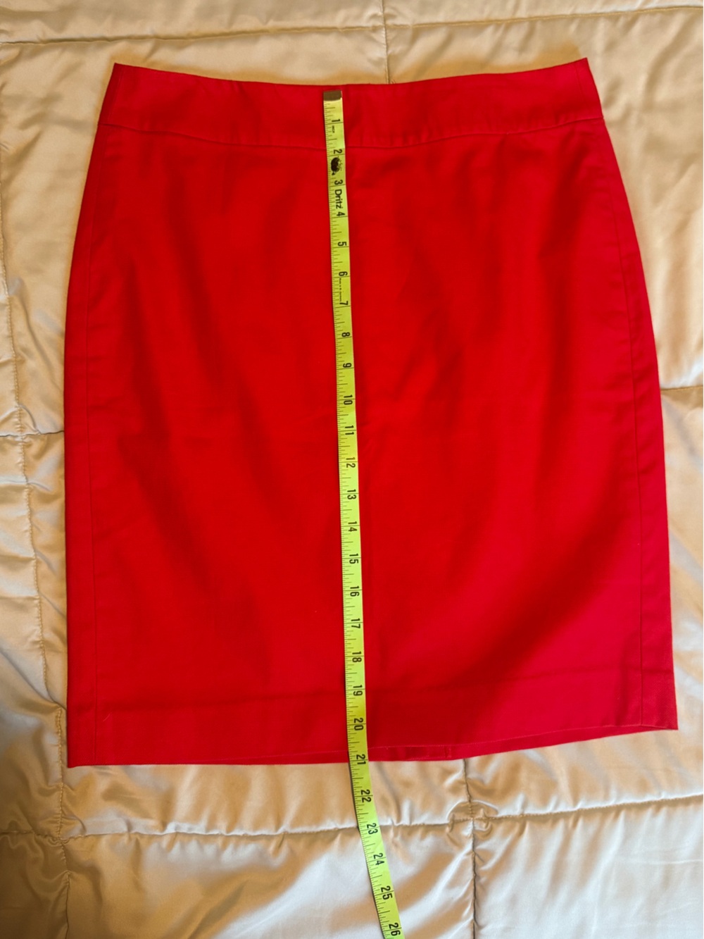 Banana Republic Red Pencil Skirt - Picture 3 of 5